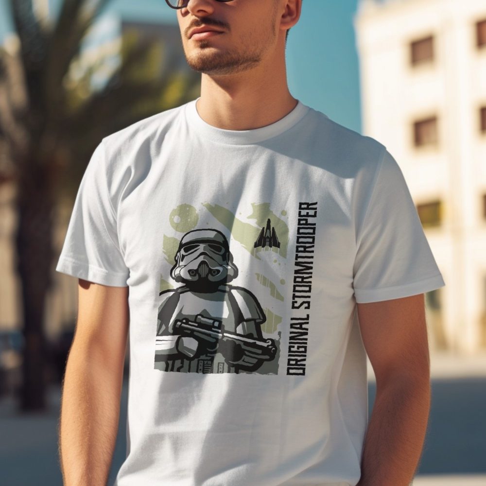 T-shirt Homme Original Stormtrooper avec un design de Original Stormtrooper Décollage