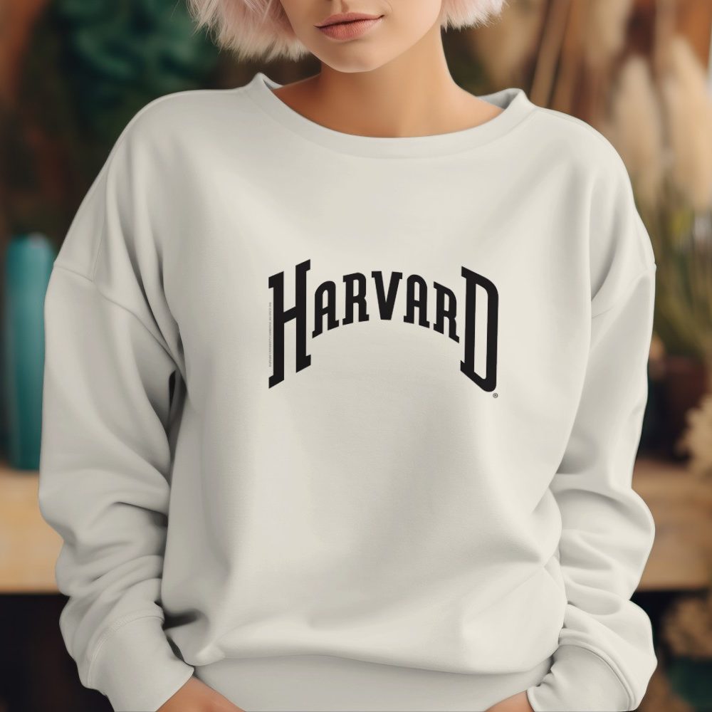 Sweat oversize coton bio Femme Harvard avec un design de Harvard Arc noir