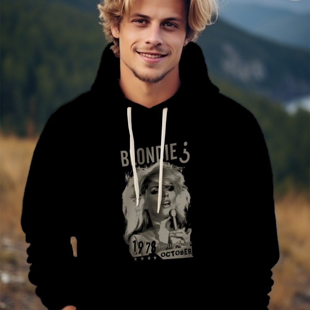 Sweat-shirt à capuche Homme Blondie avec un design de Blondie 1978
