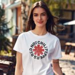 T-shirt Femme Red Hot Chili Peppers avec un design de RHCP Used noir