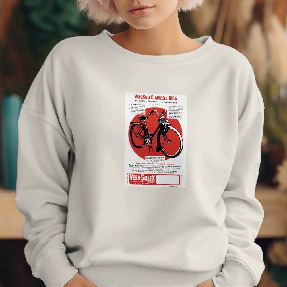 Sweat oversize coton bio Femme Solex avec un design de Solex Modèle 1954