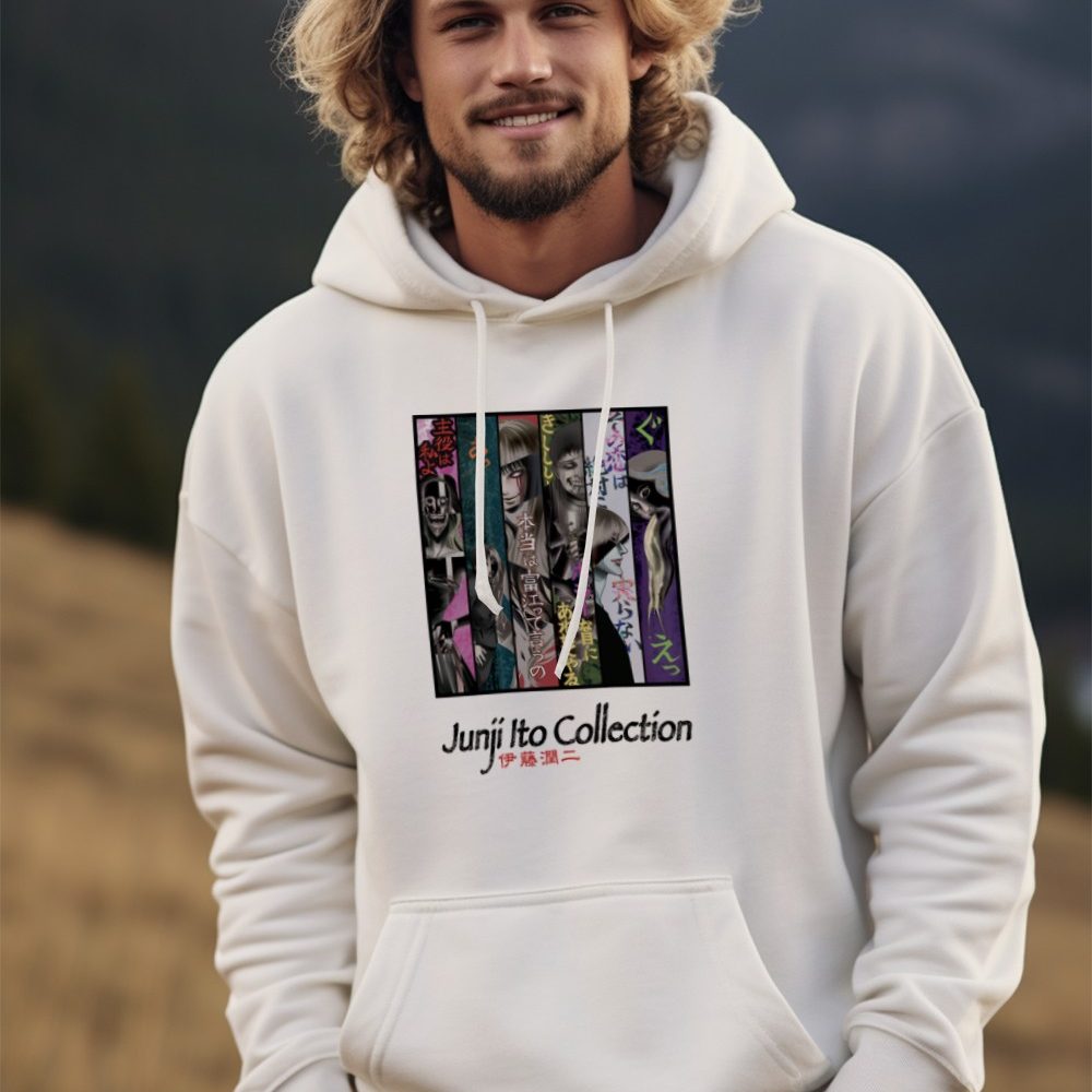 Sweat-shirt à capuche Homme Junji Ito Collection avec un design de Junji Ito Collection Square