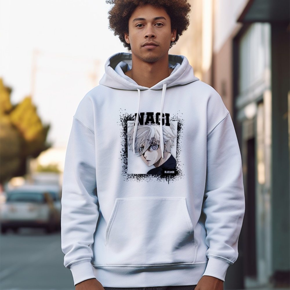 Sweat-shirt à capuche Homme Bluelock avec un design de Bluelock Seishiro noir