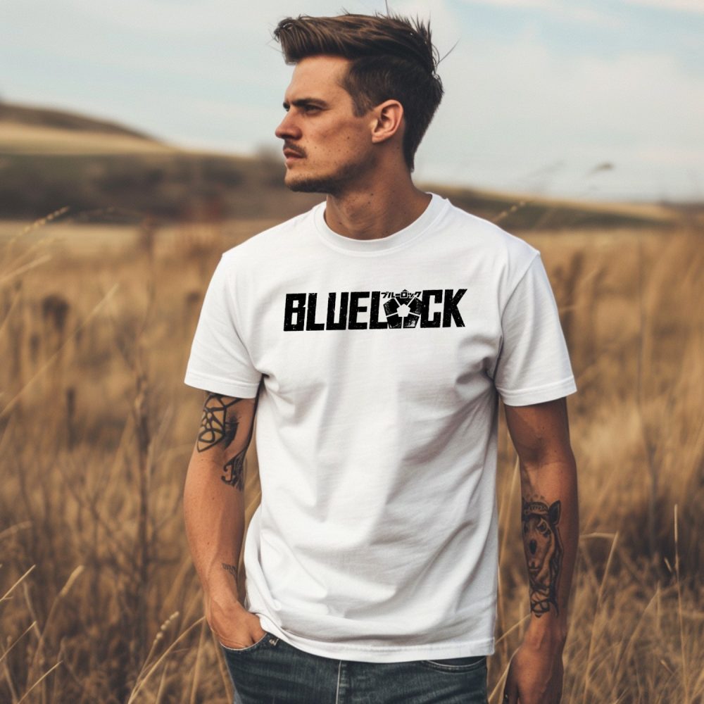 T-shirt Homme Bluelock avec un design de Bluelock noir