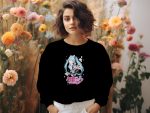 Sweat oversize coton bio Femme Hatsune Miku avec un design de Hatsune Miku Losanges