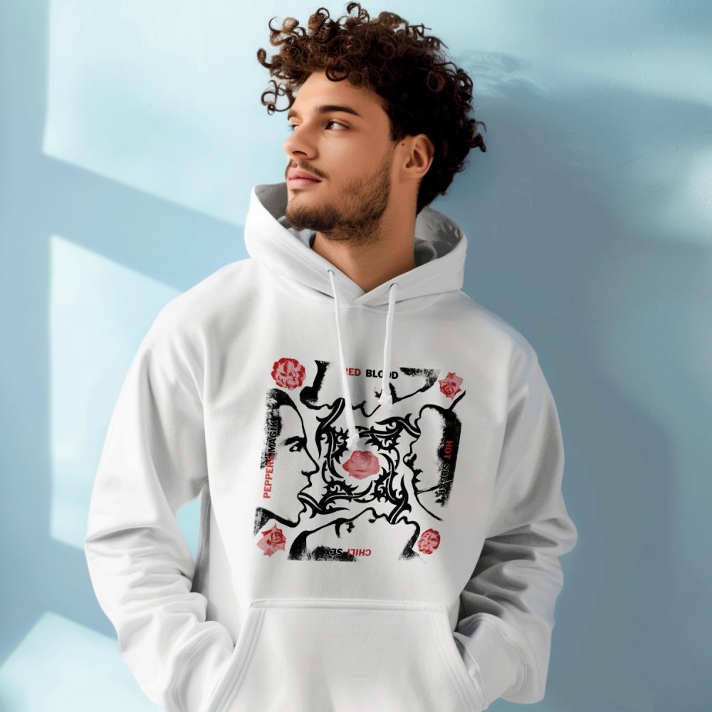 Sweat-shirt à capuche Homme RHCP avec un design de RHCP Red Blood