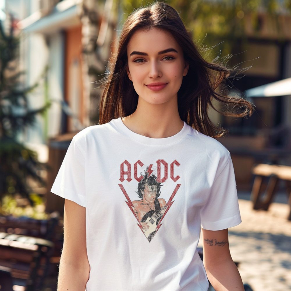 T-shirt Femme ACDC avec un design de ACDC Rock