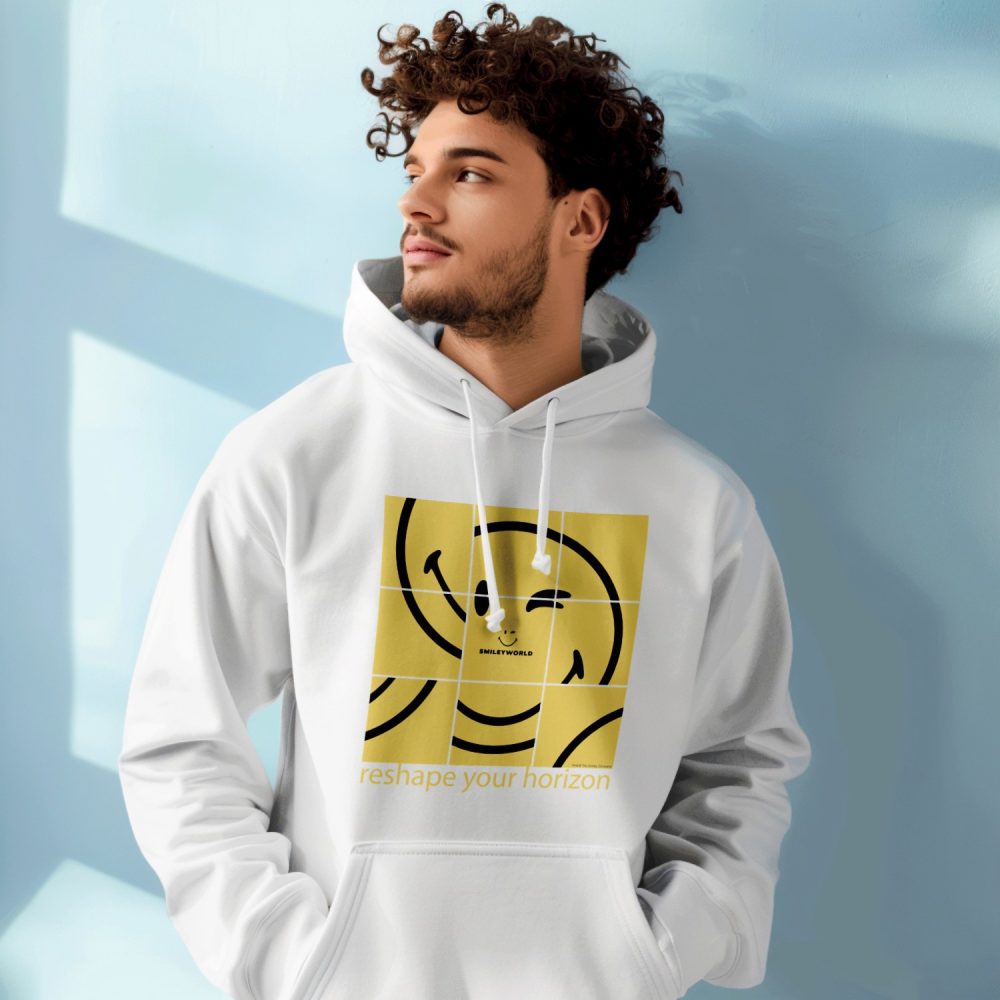 Sweat-shirt à capuche homme Smiley World avec un design de Smiley World Reshape Your Horizon