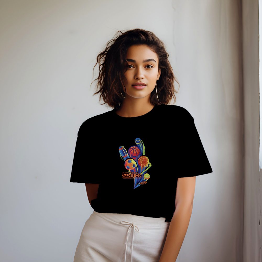 T-shirt oversize coton bio Femme Nerf avec un design de Nerf Game On