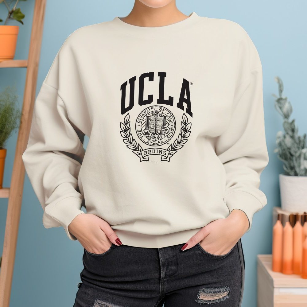 Sweat oversize coton bio Femme UCLA avec un design de UCLA Écusson noir