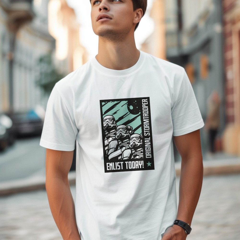 T-shirt Homme Original Stormtrooper avec un design de Original Stormtrooper Enlist Today!