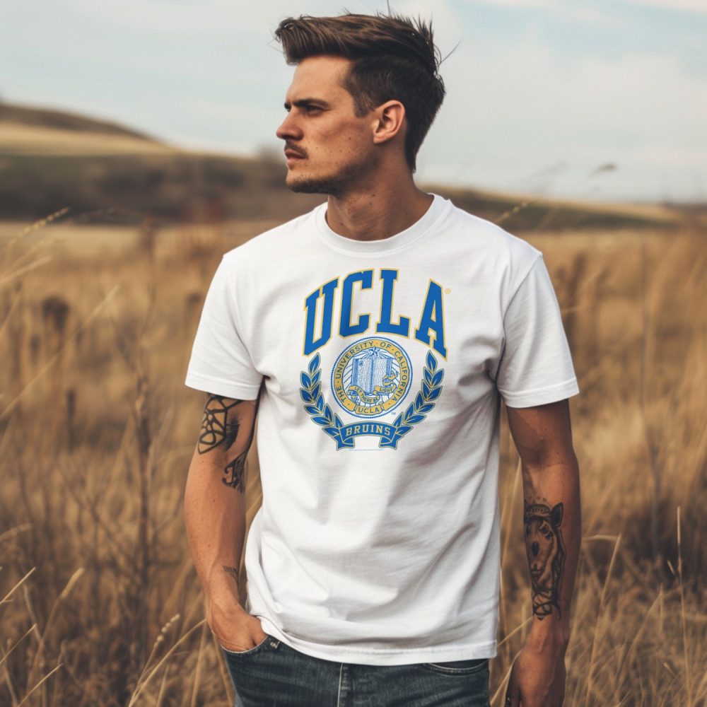 T-shirt Homme UCLA avec un design de UCLA Écusson couleurs