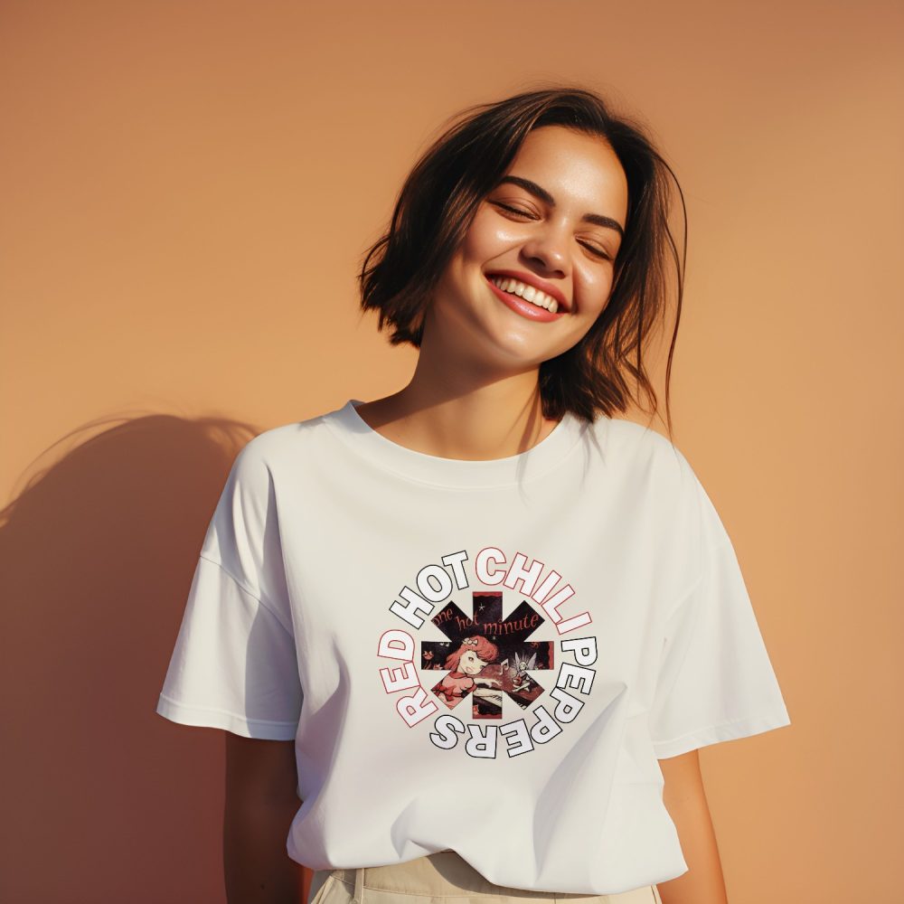 T-shirt bio oversize Femme RHCP avec un design de RHCP One Hot Minute