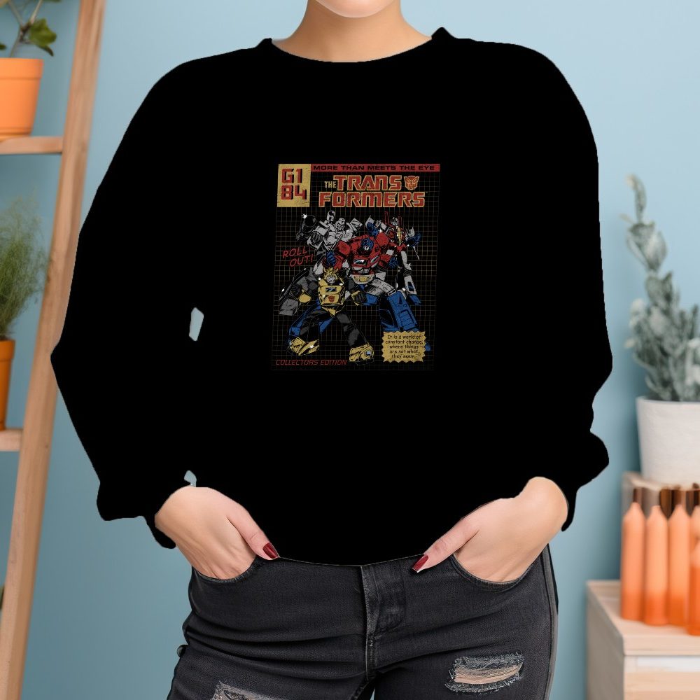 Sweat oversize coton bio Femme Transformers avec un design de Transformers Roll Out