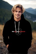 Sweat-shirt à capuche Homme Red Hot Chili Peppers avec un design de RHCP White Line