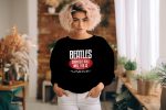 Sweat oversize coton bio Femme The Beatles avec un design de The Beatles Carnegie Hall rouge