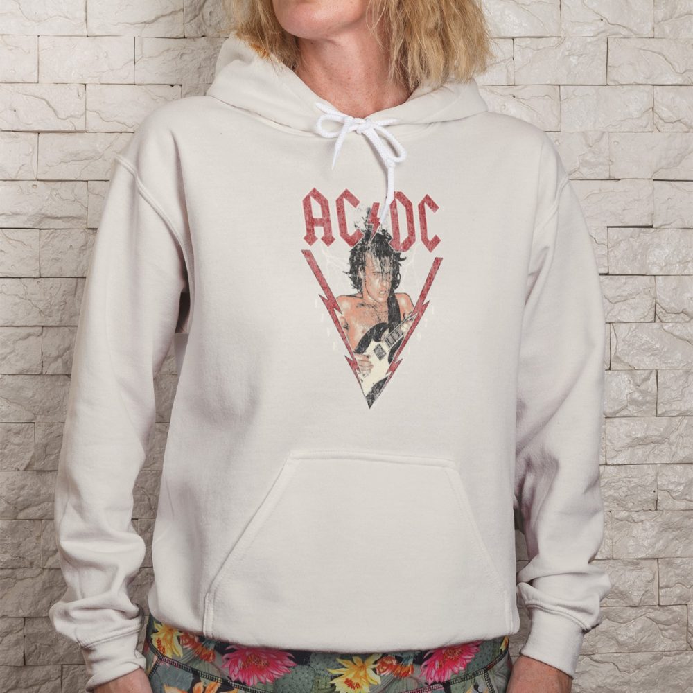 Sweat-shirt à capuche Femme ACDC avec un design de ACDC Rock