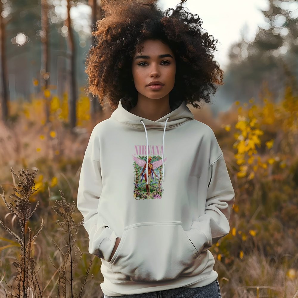 Sweat-shirt à capuche femme Nirvana avec un design de Nirvana In Utero couleurs
