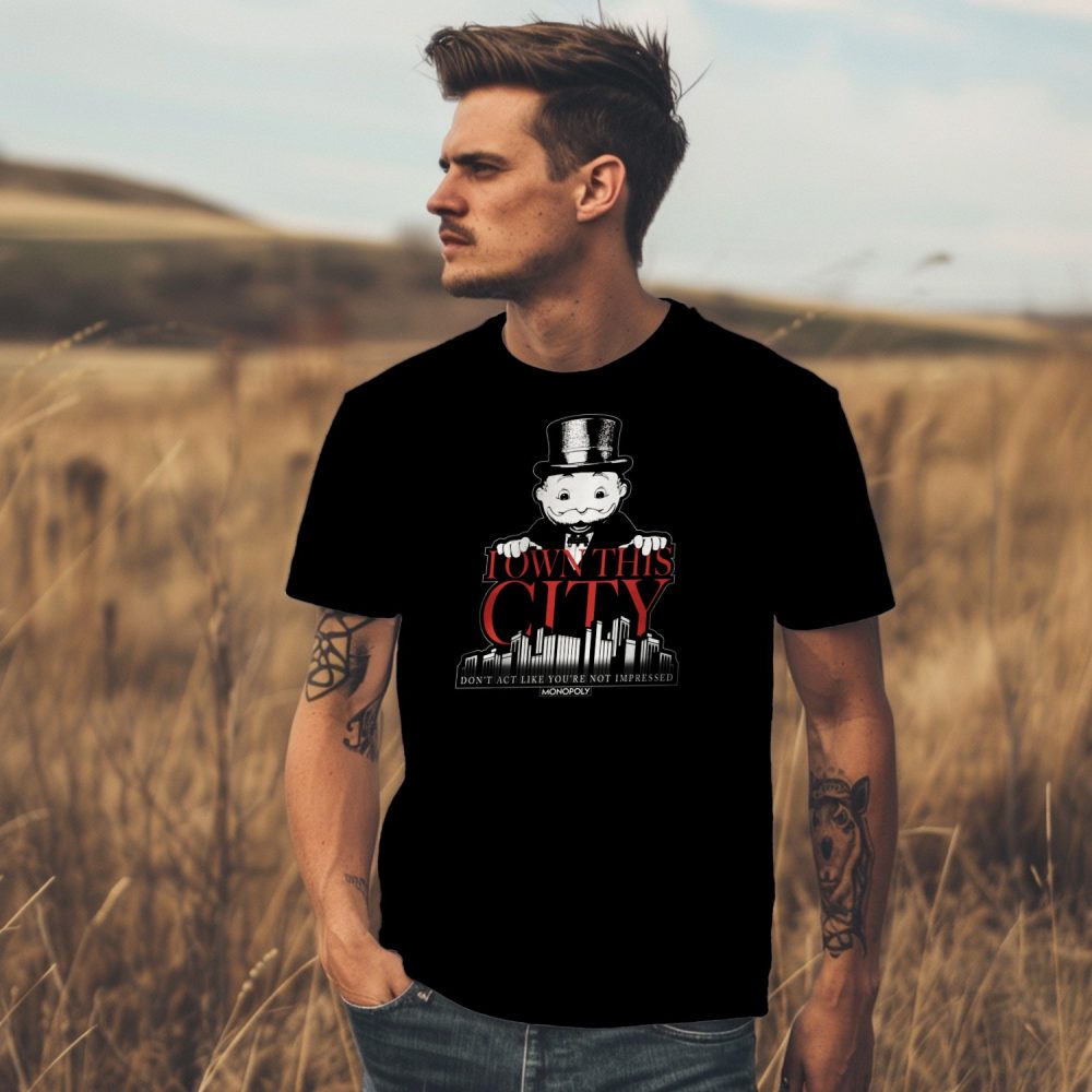 T-shirt Homme Monopoly avec un design de Monopoly I Own This City blanc