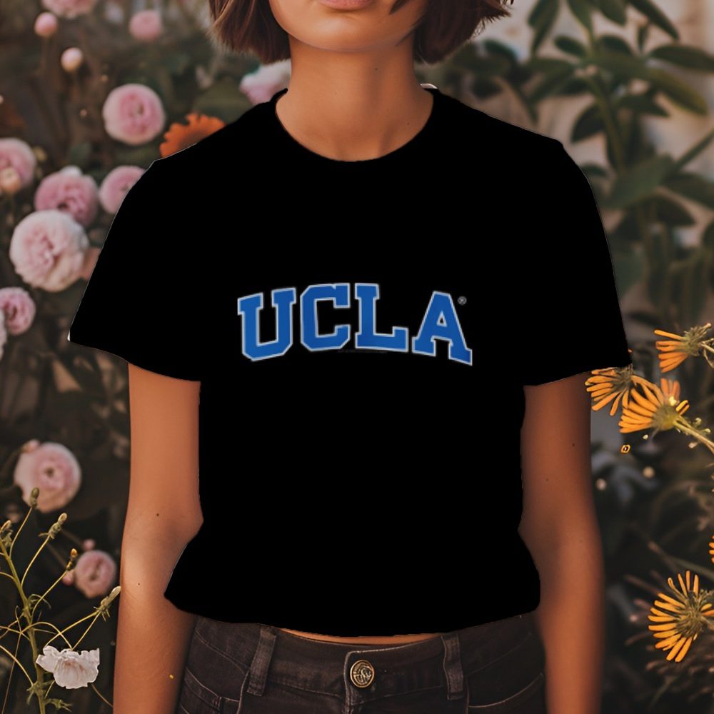 T-shirt Femme UCLA avec un design de UCLA Arc bleu contour blanc