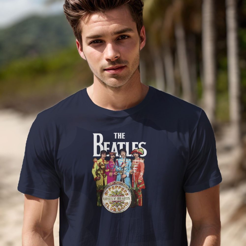 T-shirt Homme The Beatles avec un design de The Beatles Lonely Hearts