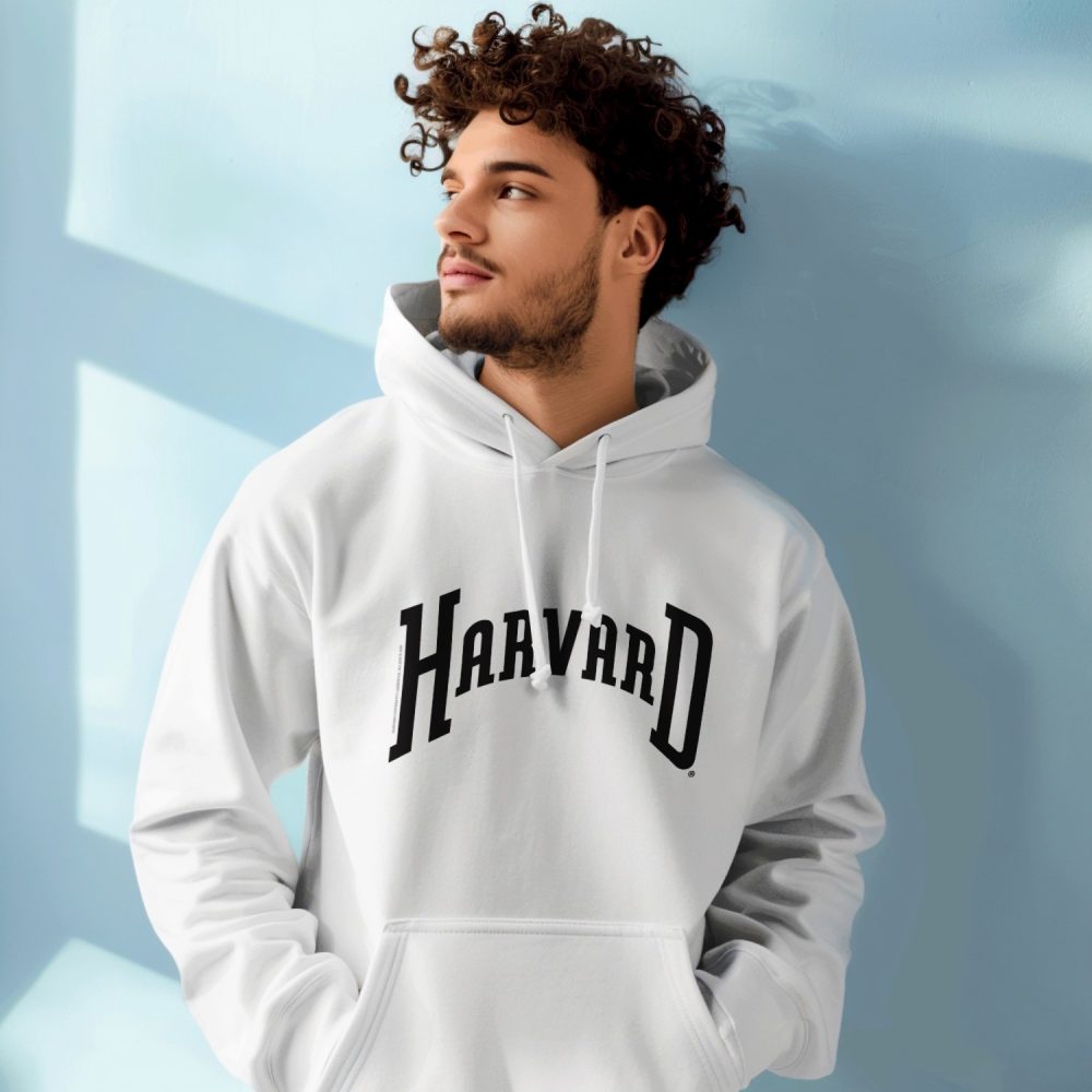 Sweat-shirt à capuche Homme Harvard avec un design de Harvard Arc noir