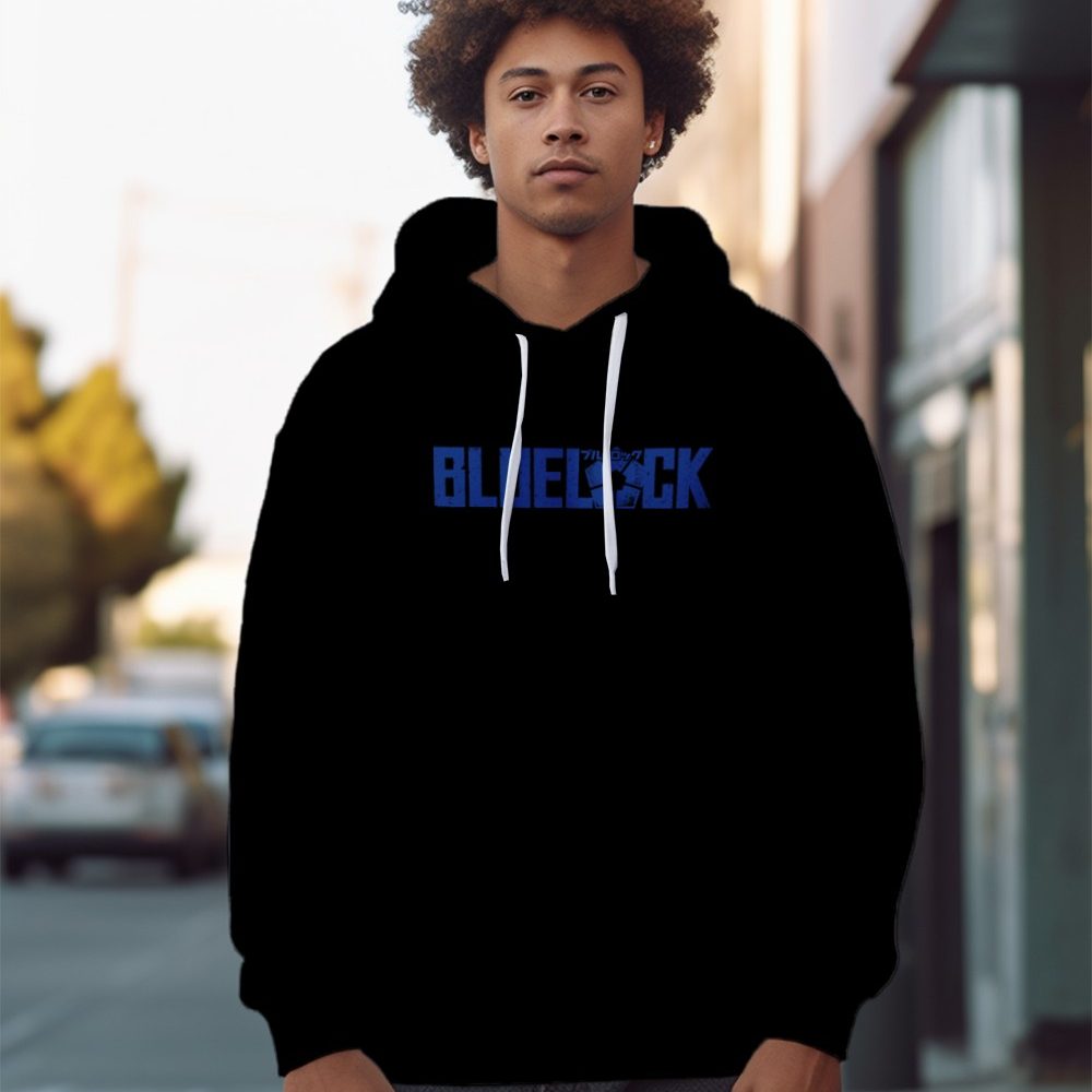 Sweat-shirt à capuche Homme Bluelock avec un design de Bluelock bleu