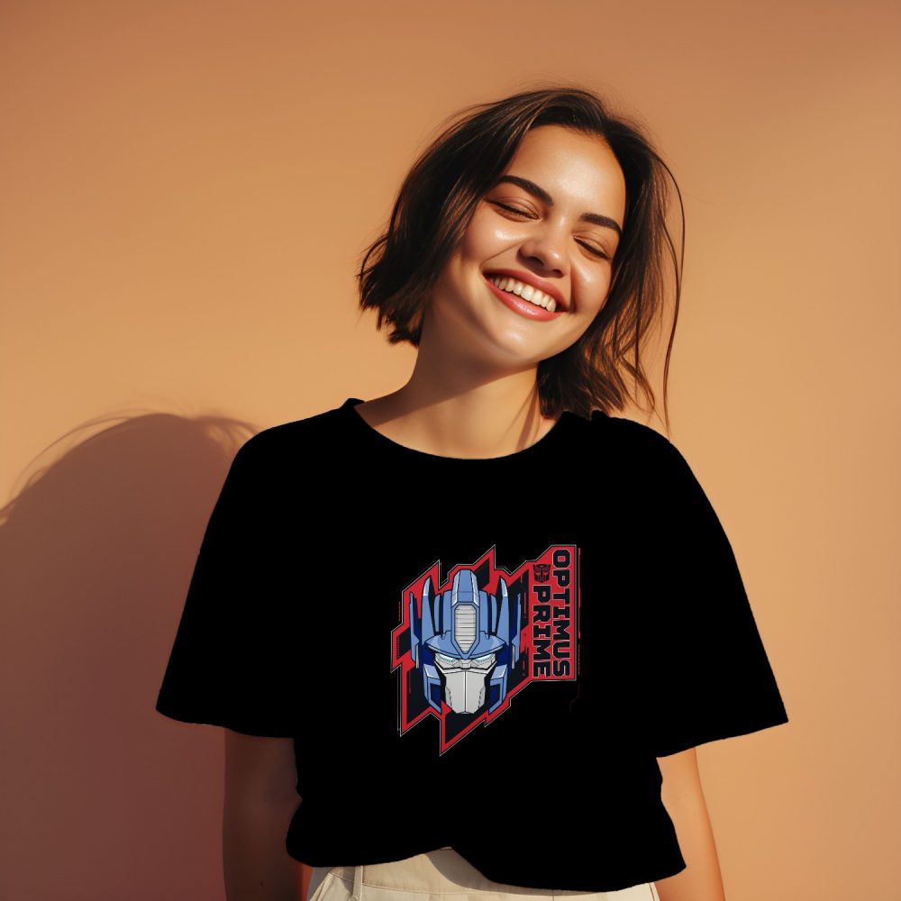 T-shirt oversize coton bio Femme Transformers avec un design de Transformers Optimus Prime