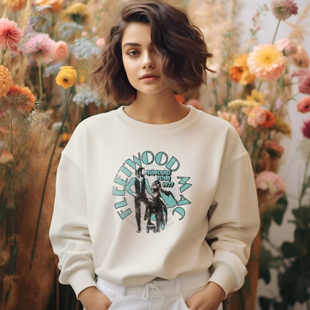 Sweat oversize coton bio femme Fleetwood Mac avec un design de Fleetwood Mac Rumours 1977