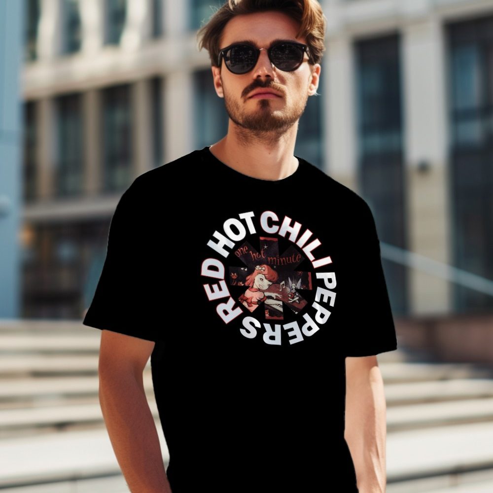 T-shirt Homme Red Hot Chili Peppers avec un design de RHCP One Hot Minute