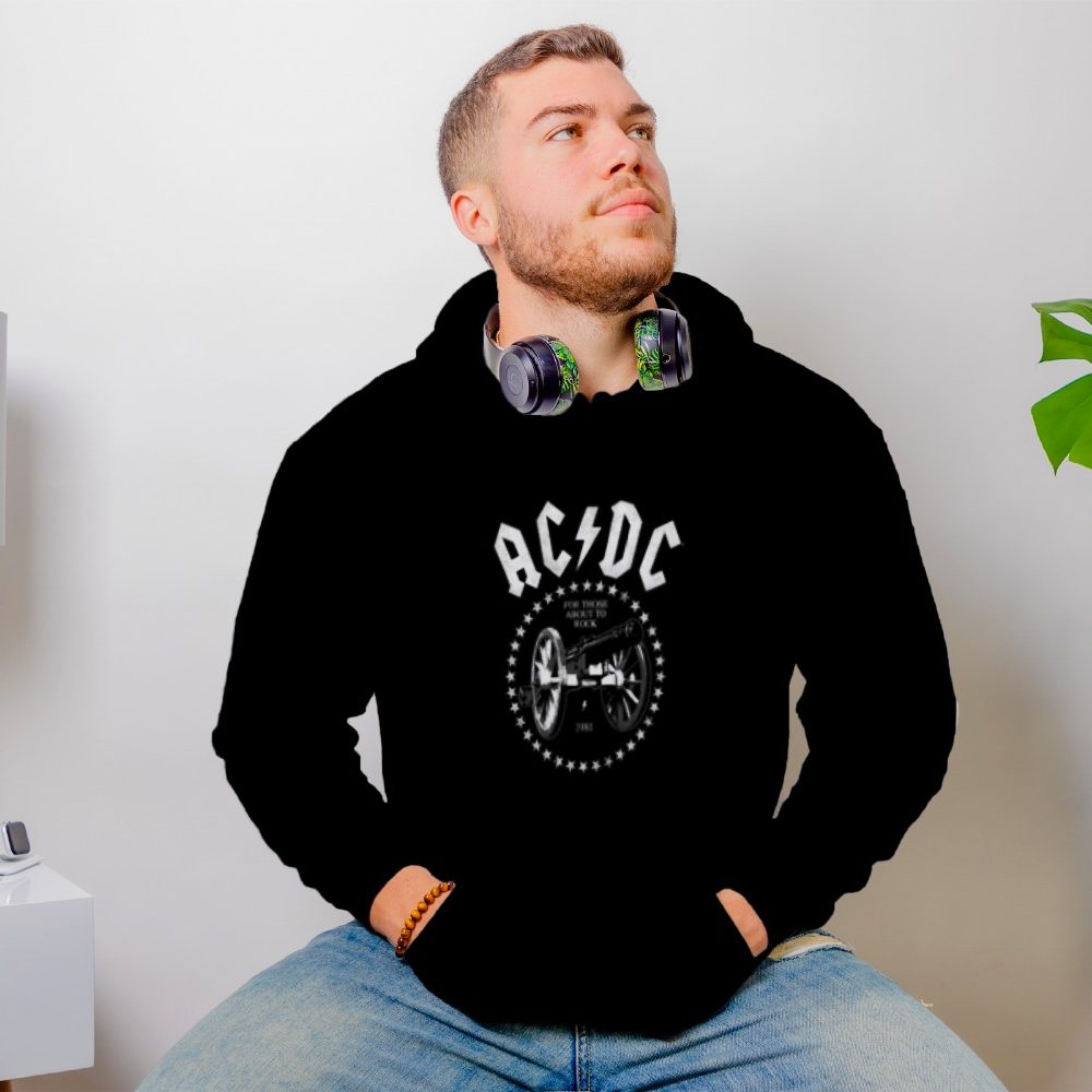 Sweat-shirt à capuche Homme ACDC avec un design de ACDC Canon