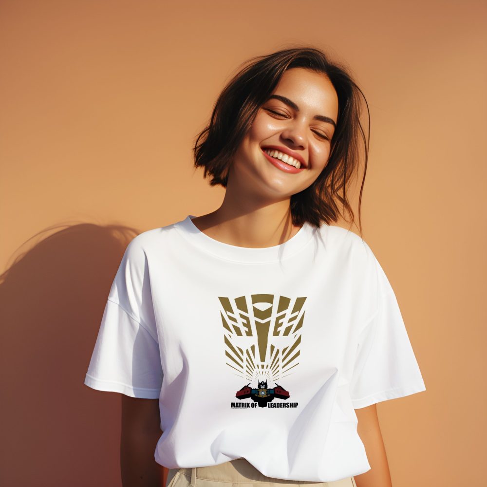 T-shirt oversize coton bio Femme Transformers avec un design de Transformers Matrix Of Leardership