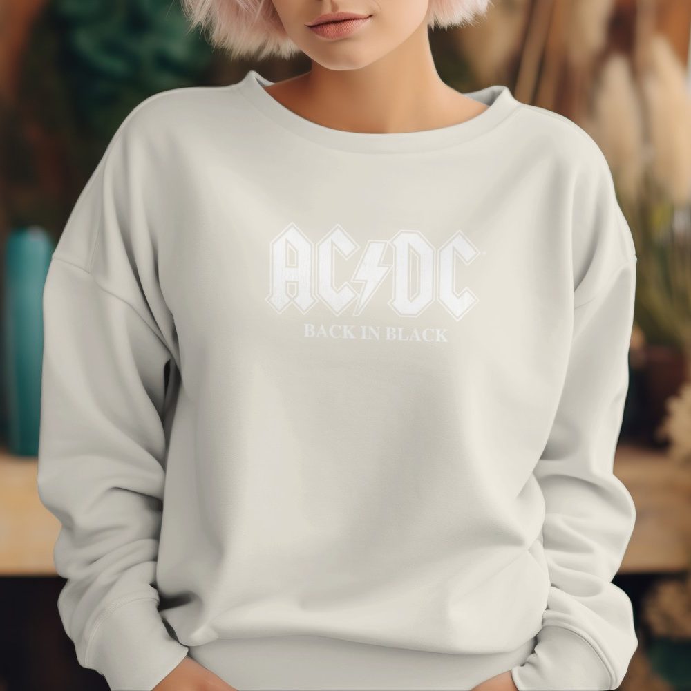 Sweats femme Femmes (ACDC Back in Black blanc)