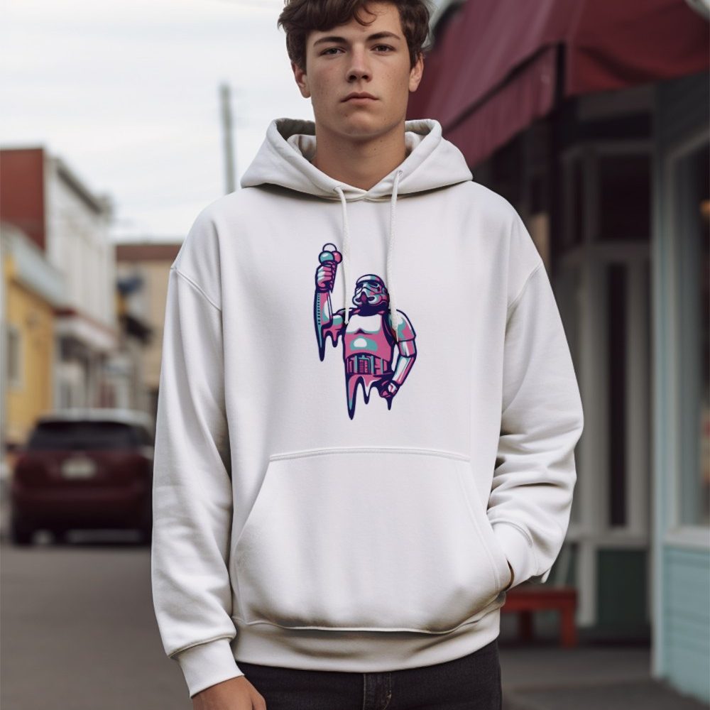 Sweat-shirt à capuche Homme Original Stormtrooper avec un design de Original Stormtrooper Ice cream Statue