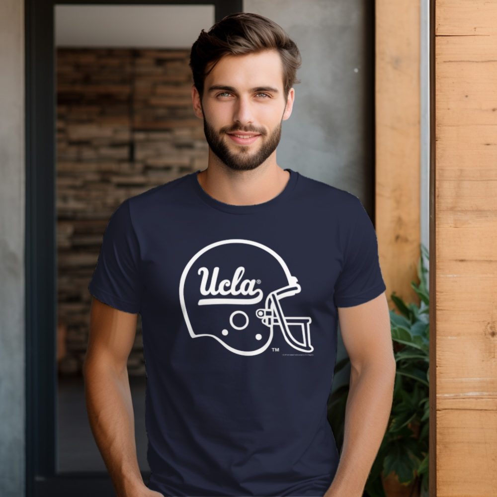 T-shirt Homme UCLA avec un design de UCLA Casque