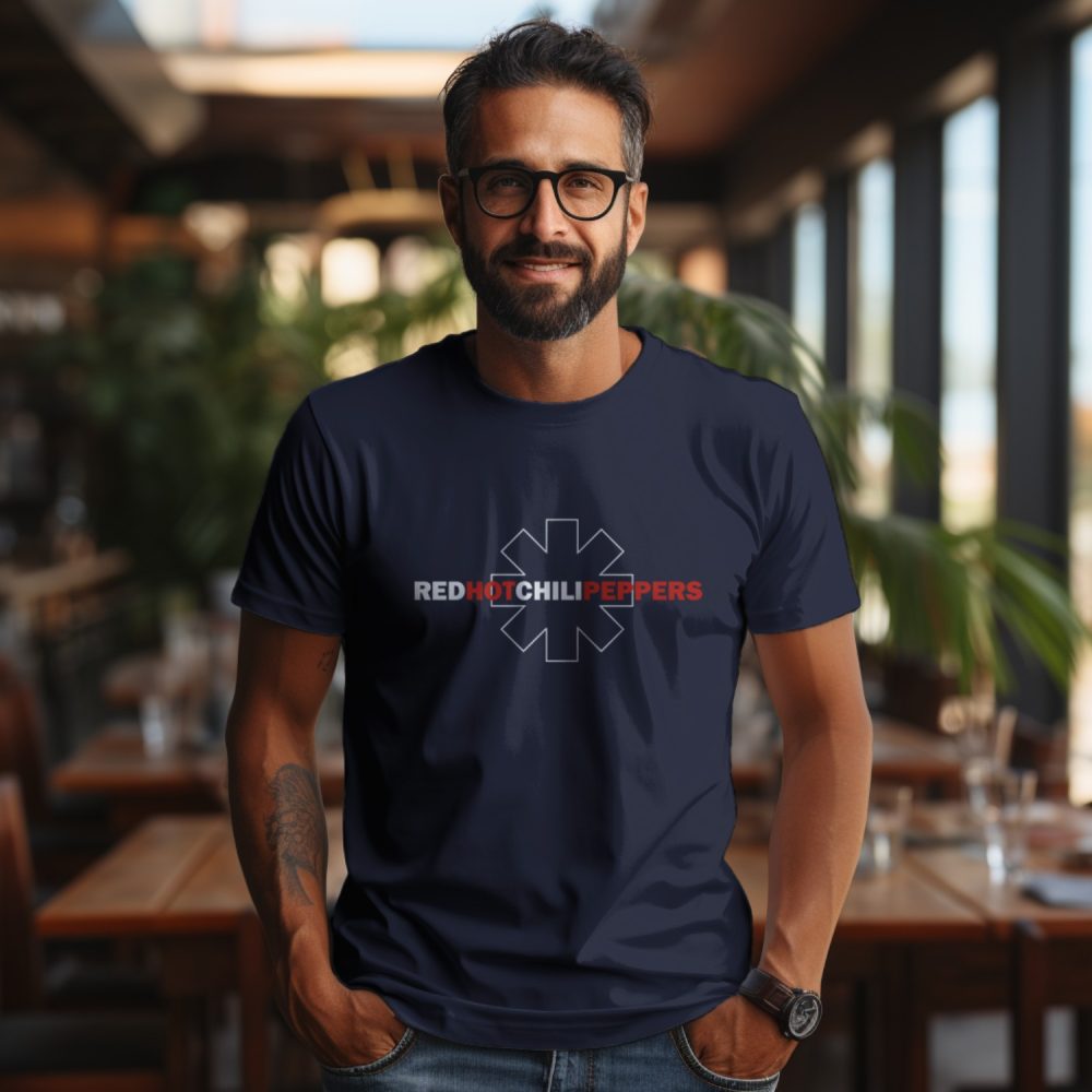 T-shirt Homme RHCP avec un design de RHCP White Line