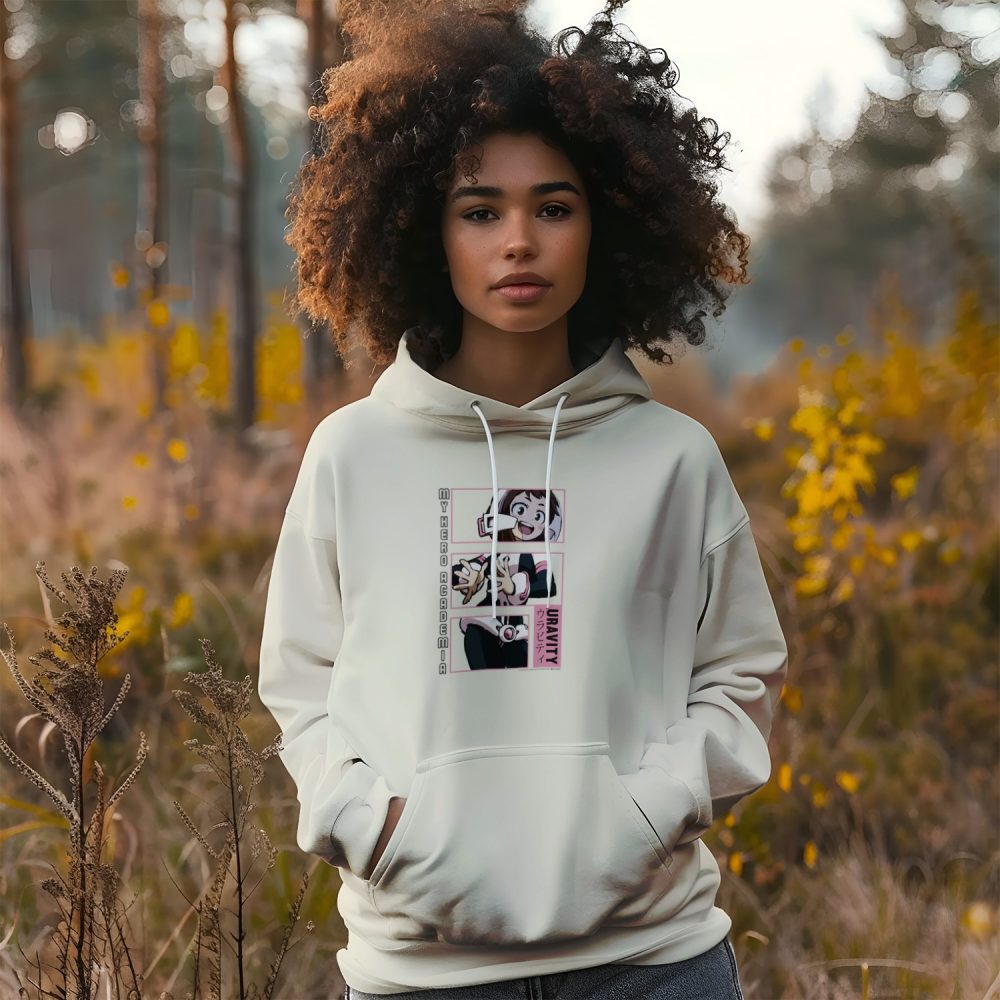 Sweat-shirt à capuche Femme Bluelock avec un design de My Hero Academia Rectangle Uravity