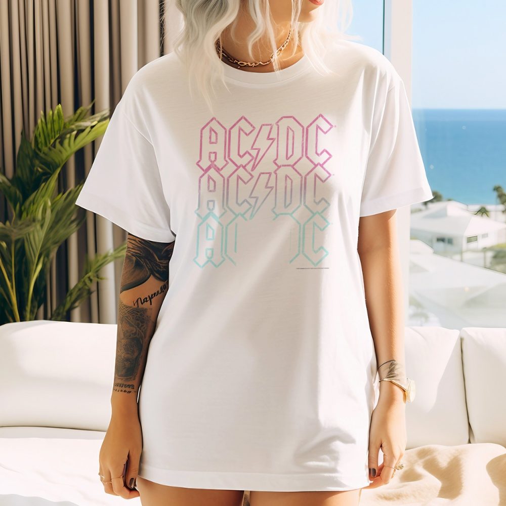 T-shirt bio oversize Femme ACDC avec un design de ACDC