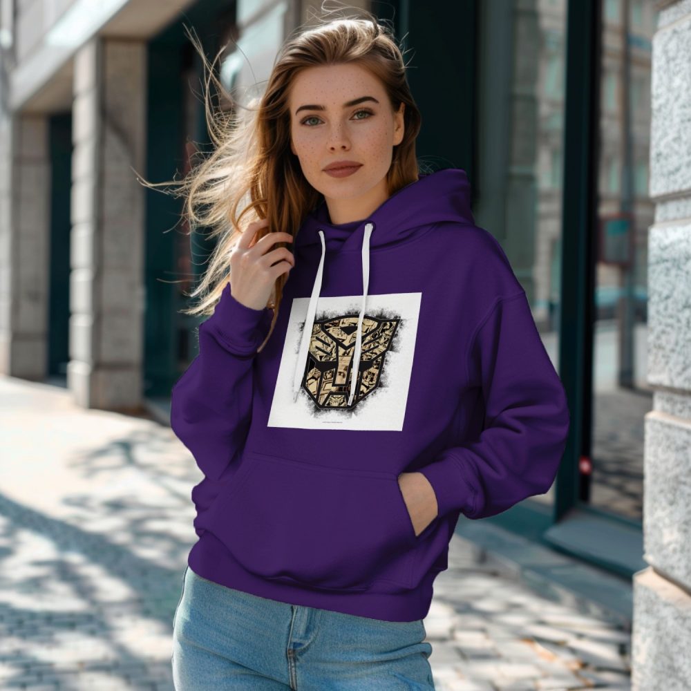 Sweat-shirt à capuche Femme Transformers avec un design de Transformers Signe