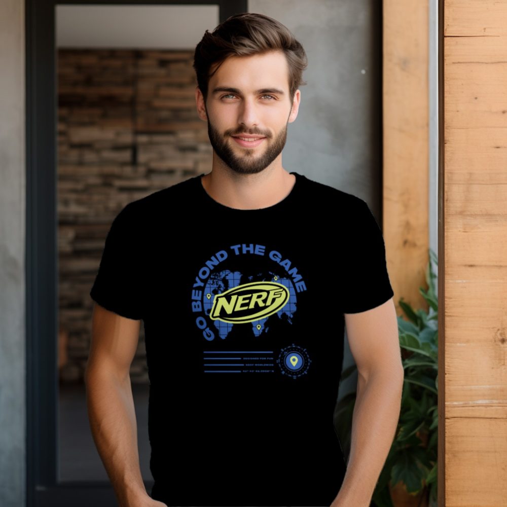 T-shirt Homme Nerf avec un design de Nerf Go Beyond The Game