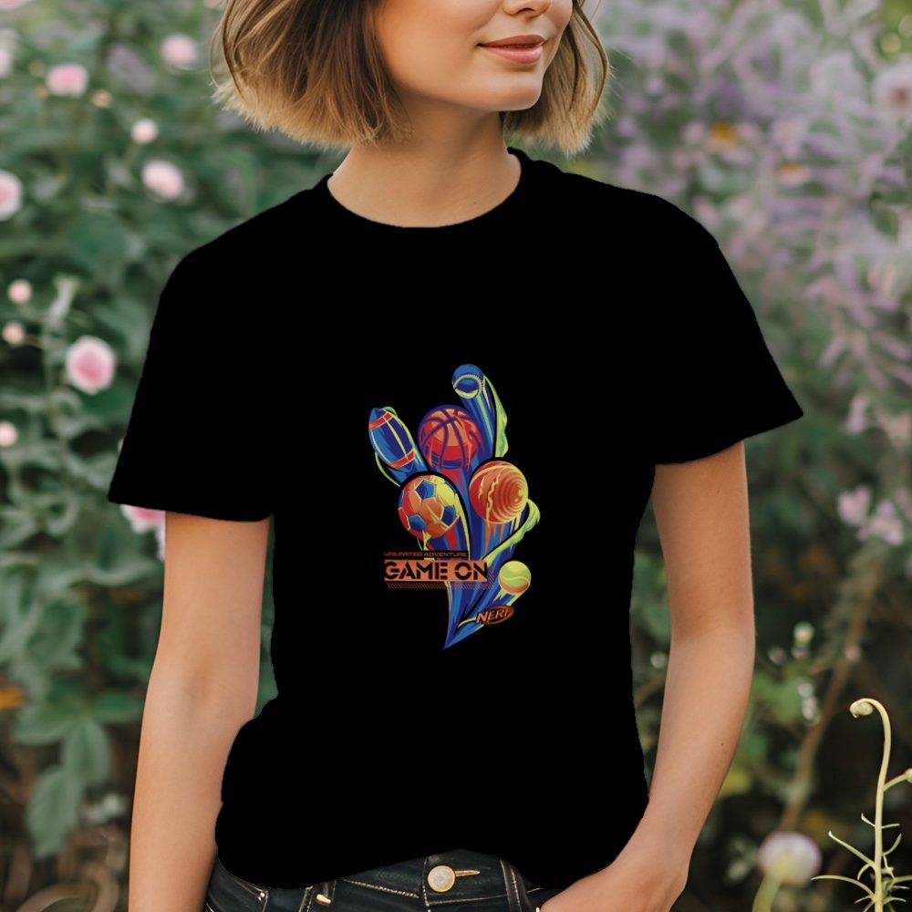 T-shirt Femme Nerf avec un design de Nerf Game On