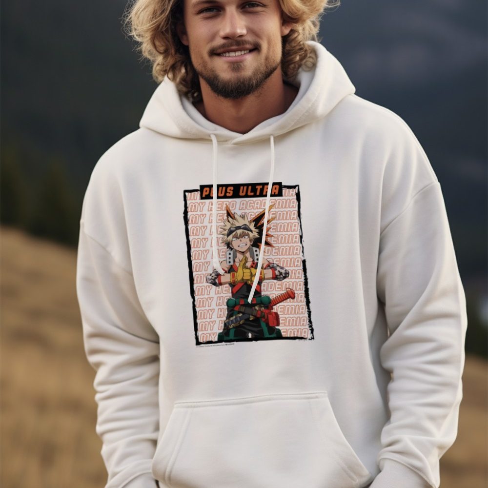 Sweat-shirt à capuche Homme My Hero Academia avec un design de My Hero Academia Katsuki Bakugo