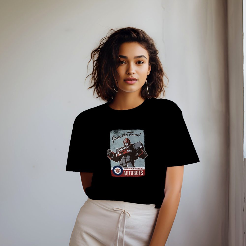 T-shirt oversize coton bio Femme Transformers avec un design de Transformers Join The Team