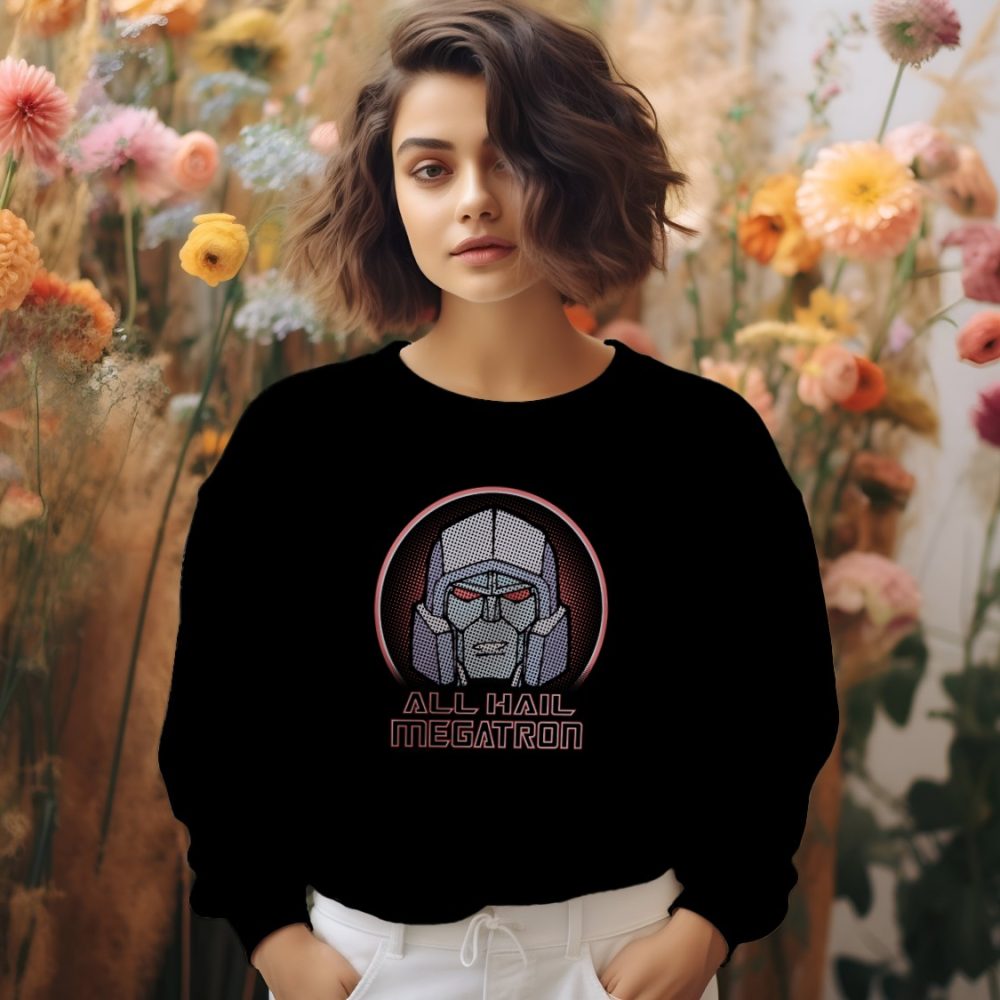 Sweat oversize coton bio Femme Transformers avec un design de Transformers All Hail Megatron