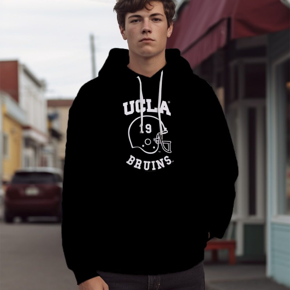 Sweat-shirt à capuche Homme UCLA avec un design de UCLA Casque 19 Bruins