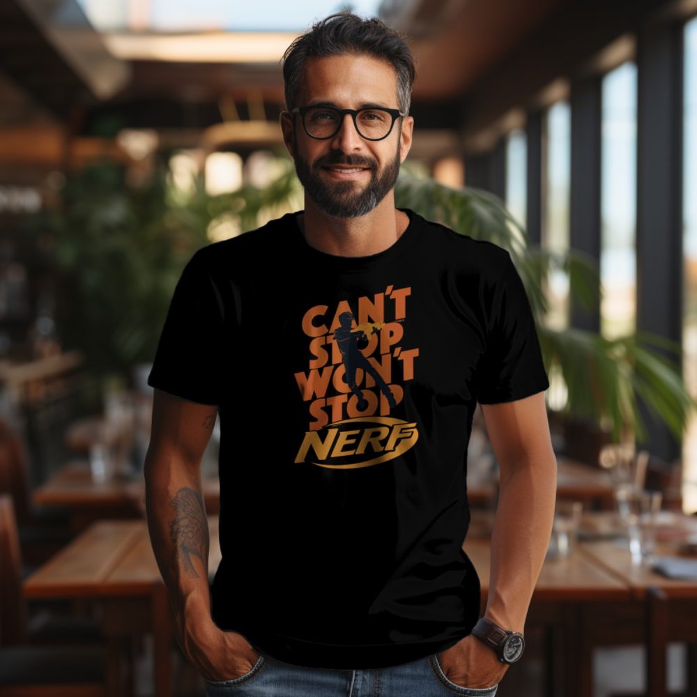 T-shirt Homme Nerf avec un design de Nerf Can't Stop Won't Stop