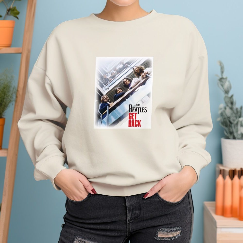 Sweat oversize coton bio Femme The Beatles avec un design de The Beatles Get Back