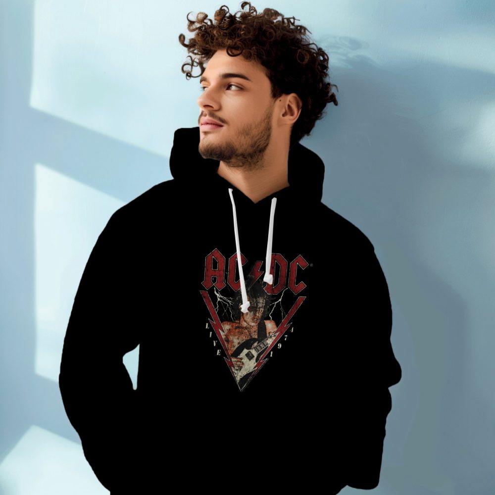 Sweat-shirt à capuche Homme ACDC avec un design de ACDC Rock