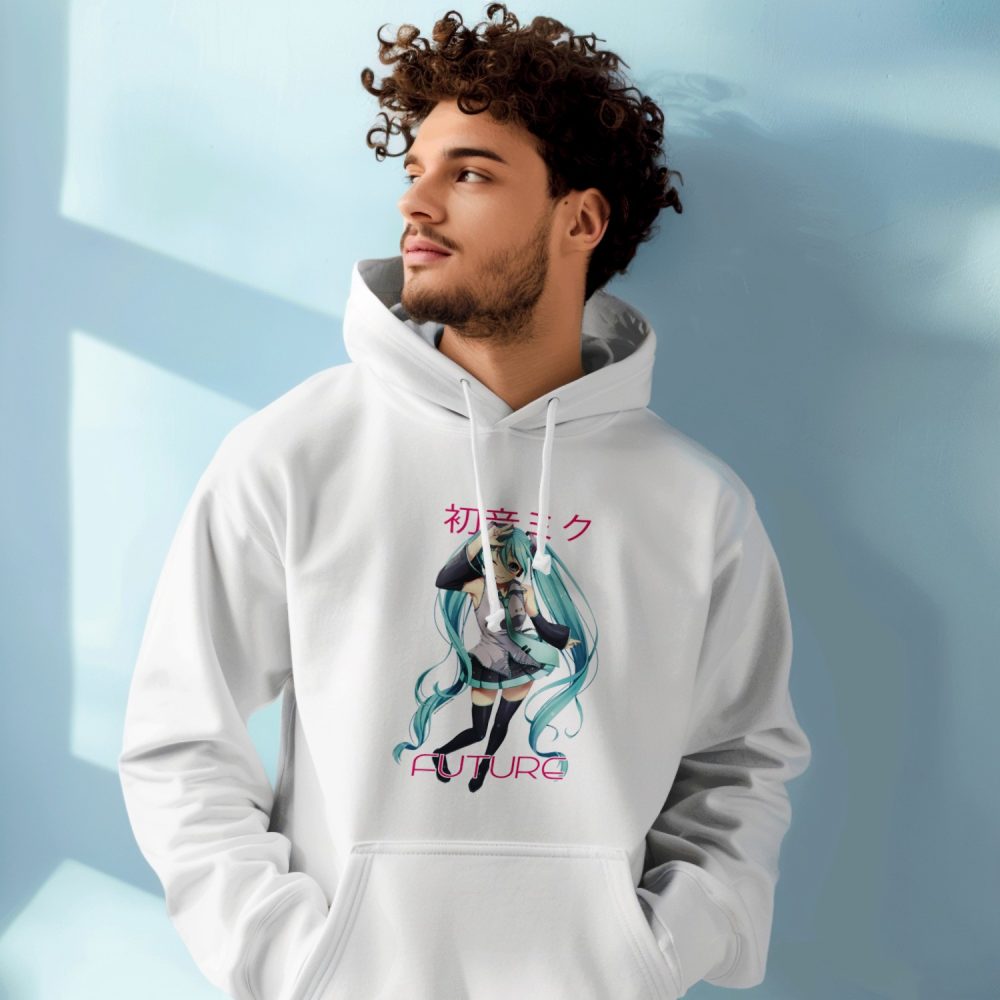 Sweat-shirt à capuche Homme Hatsune Miku avec un design de Hatsune Miku Future