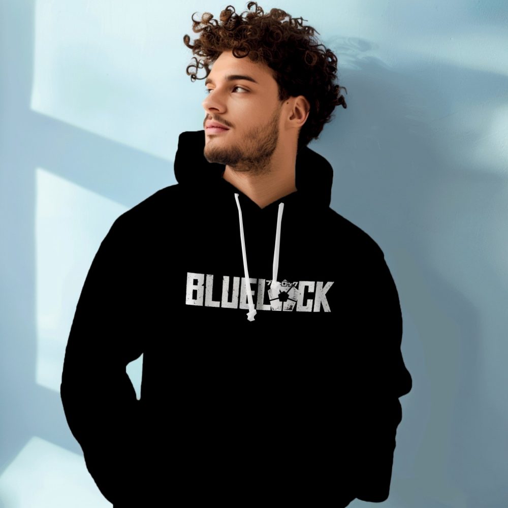 Sweat-shirt à capuche Homme Bluelock avec un design de Bluelock blanc